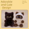 Soft Cartoon Cat Pendant Cute Animals Siamese Kitten Doll Lovely Cat Plush Toys  Girl Boy