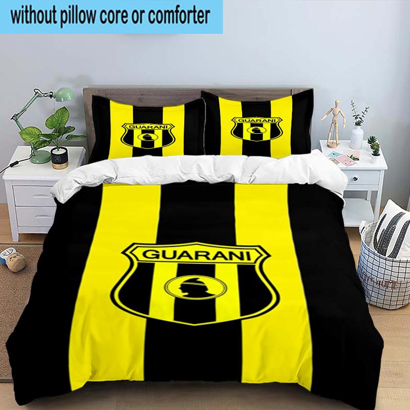 Guarani Football Crest 3PCS Bedding Set 2D Printing (Includes 1 Duvet Cover + 2 Pillowcases Coreless), Bedroom decor,Fan Gift