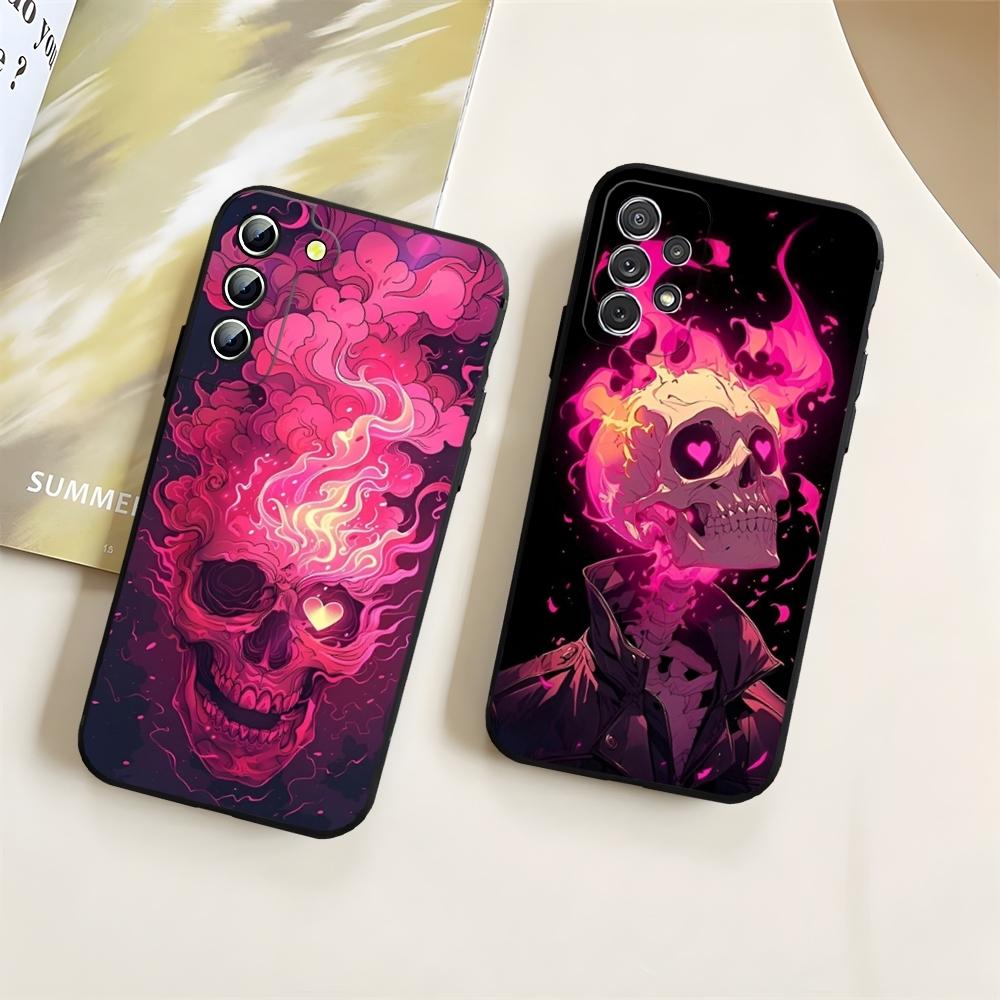 Skull Personality Cool Phone Case For Samsung S24 S25 S20 S26 S21 S22 S23 Ultra Fe Plus A05 A06 A16 A26 A36 A56 Cover