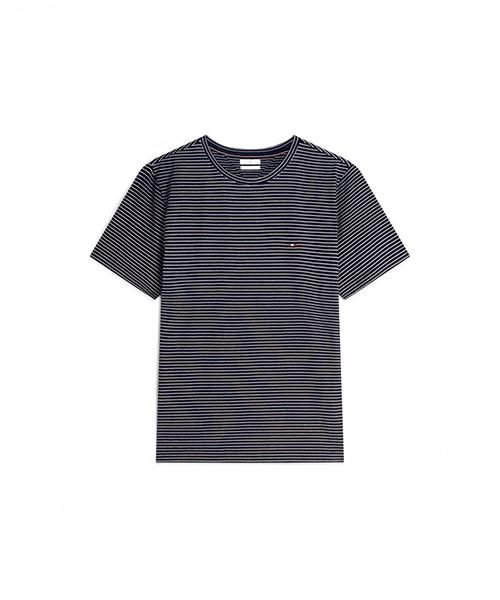 TOMMY HILFIGER Saisonales Regular Fit Gestreiftes T-Shirt (T12G3Tpo200Mt10A7)