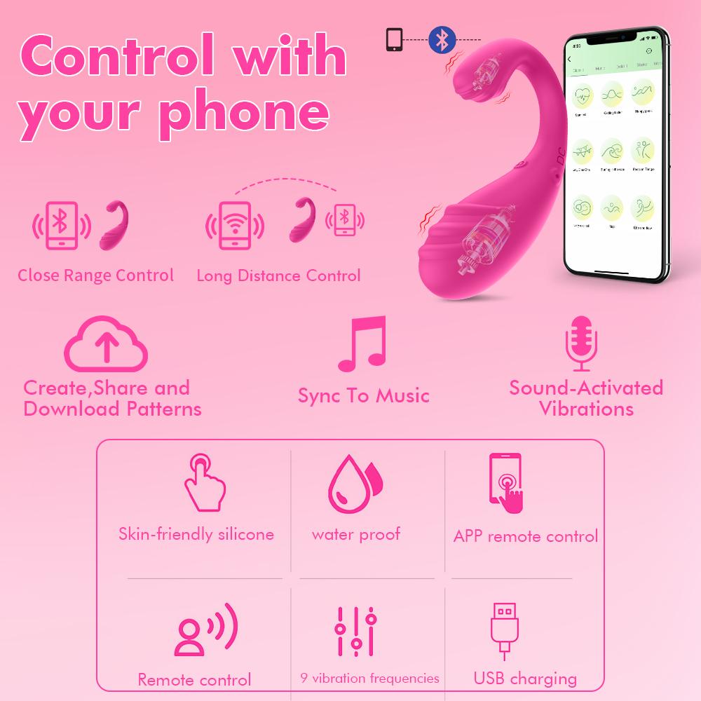 Dual Motors APP Remote Control Vibrator Dildo For Women Wireless Bluetooth G Spot Anal Vibratoring Female Clit Vibrating Panties