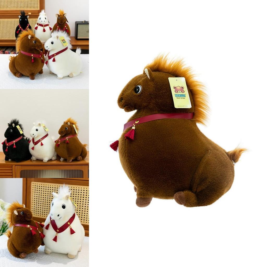 Giocattolo Cavallo di Peluche con Imbottitura in Cotone PP per Regalo ai Bambini o da Collezione