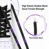 New Flat Elastic Shoelaces Round Capsule Metal Lock Man and Woman Universal No Tie Shoelaces Suitable for All Shoes Lazy Laces