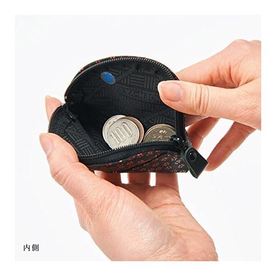 INDEN-YA Genuine Leather "Yama-gata" Zipper Coin Case