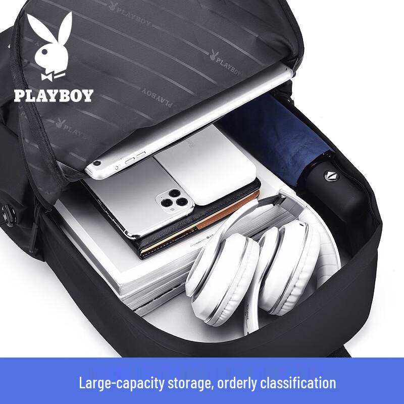 PLAYBOY Lässiger wasserabweisender Laptop-Rucksack