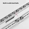 Smooth and Quiet Folding Invisible  Door Rail Cabinet Door Sliding Mechanism for Kitchen Cabinets & Living Room Storage