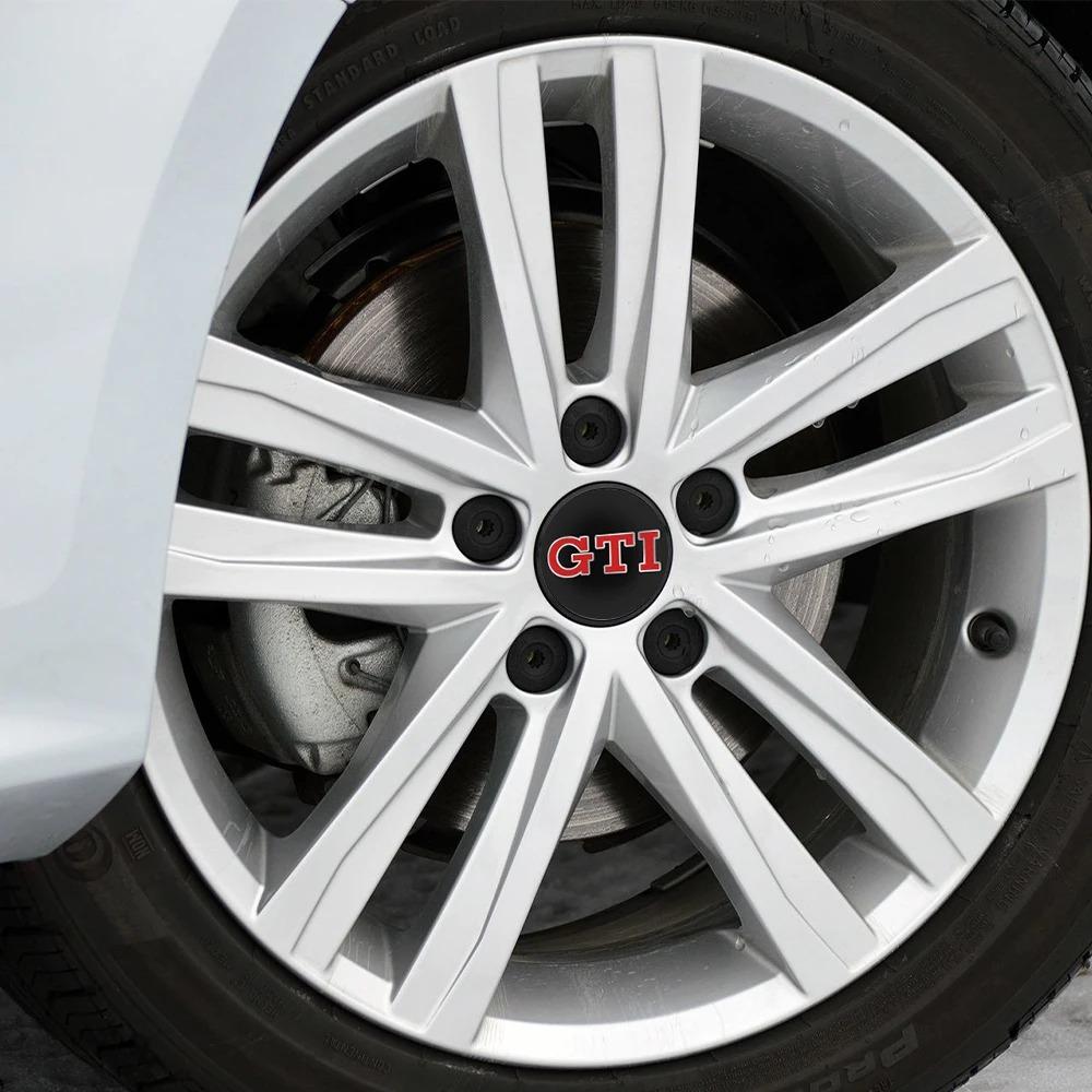 4Pcs Car Styling 56/65/66MM Wheel Center Hub Caps Cover For Volkswagen VW R R32 MK4 GTI Golf Polo Tiguan Passat Jetta TouranLP9