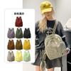 Schoolbag casual backpack female simple high school college student schoolbag Korean large capacity high sense travel backpack tide