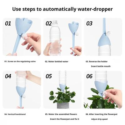4Pcs Automatic Watering Devices Plant Potting Gardening Adjustable Speed Dripping Device Home Automatic Water Seepage Device