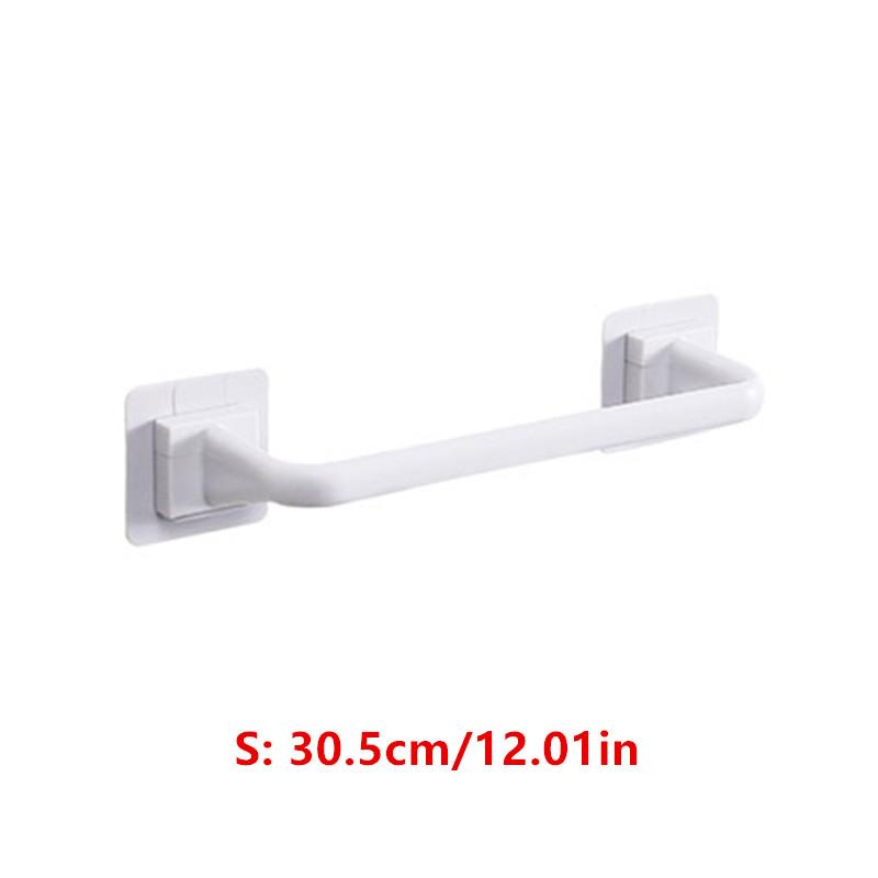 Multifunction Wall Mount Towel Rack Single Bra Self Adhesive Pot Lid Holder Non-Drilling for Kitchen Bathroom Hanging Shelf