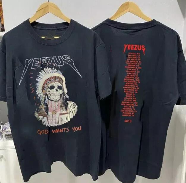 Yeezus Kanye West Tour 2013 Cotton Black Unisex T-Shirt S