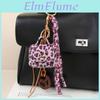 Handmade Faux Leather Leopard Print Bag Charm With Tassels For Fashion Accessories