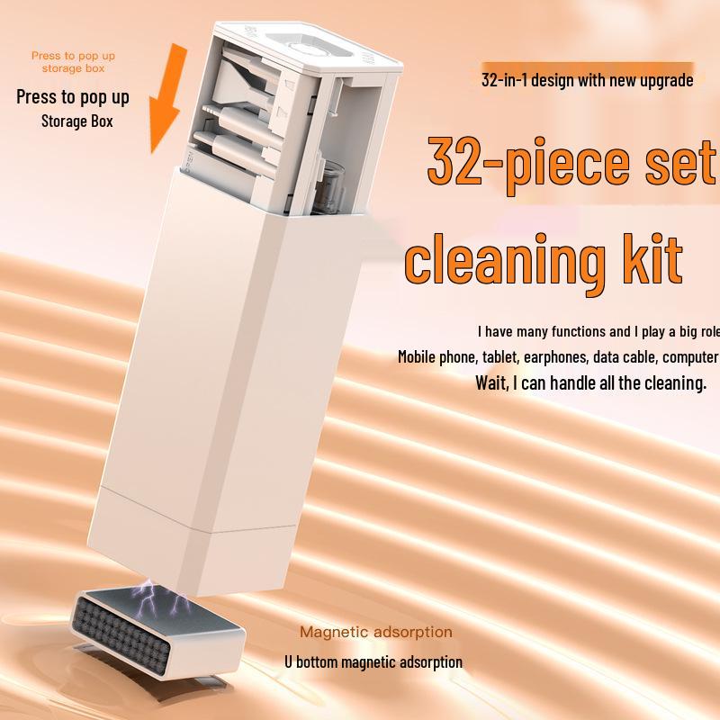Q5D-Q20 Kit Portabil de Curățare: Perie Multifuncțională și Stilou de Curățare pentru Căști pentru Telefoane și Tastaturi
