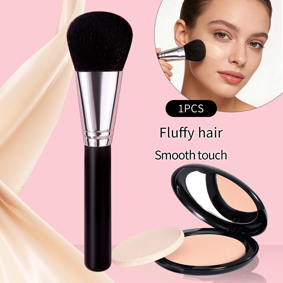2026 New Model Facial Foundation Makeup Brush - Flat Head Foundation Brush - Liquid Cream Mixed Foundation Makeup Tool