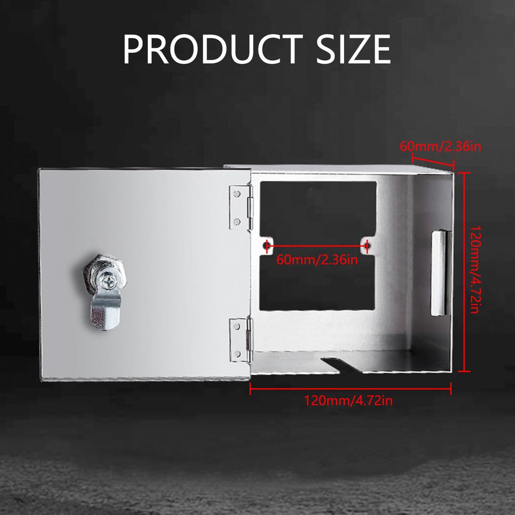 Robust deksel for elektrisk stikkontakt i rustfritt stål Værbestandig beskyttelsesboks for stikkontakt Tilbehør for innendørs og utendørs bruk