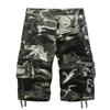 Herren Tarnung Cargoshorts Mehrere Taschen Taktisch Locker Kordelzug Saum Lässig Outdoor Wandern Sommer Militärstil Kurze Hosen