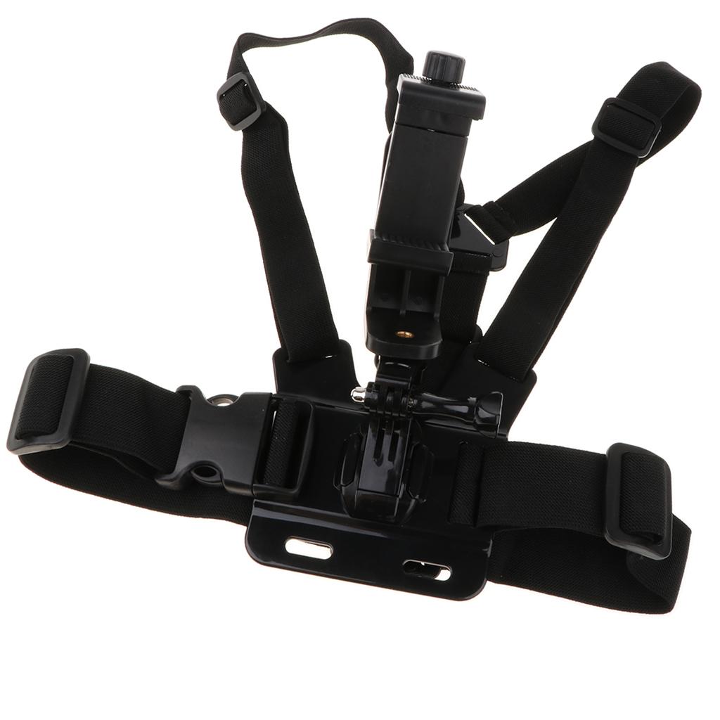 Chest Body Adjustable Harness Mount Strap Holder for Smartphone