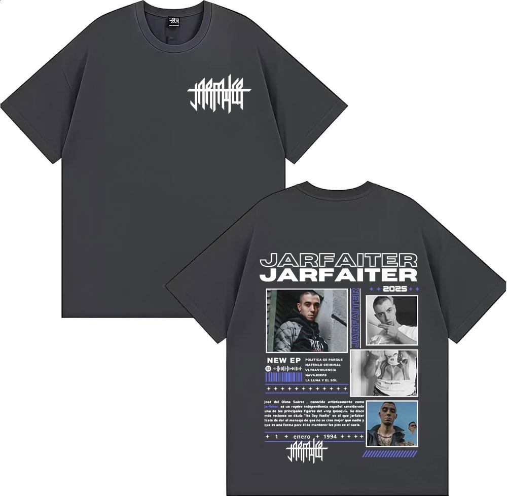 Rapper Jarfaiter Album Tour 2025 Cover Tshirt Unisex Women Harajuku Fashion Hip Hop Pop Music T Shirts Vintage 100 Cotton T Shirt