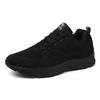Spring and Summer Mother Net Shoes Light Soft Sole Sports Running Women Among the Elderly Casual Non-slip Travel Shoes Black Large Size