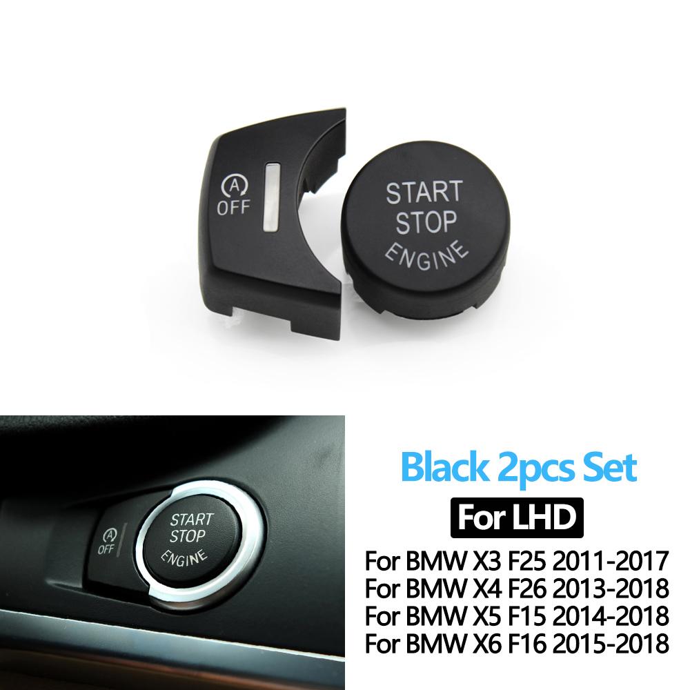 Drswk4 LHD RHD Car Engine Start Stop Button Switch Cover OFF Button For BMW X3 X4 X5 X6 F25 F26 F15 F16 61319291693,61319291694
