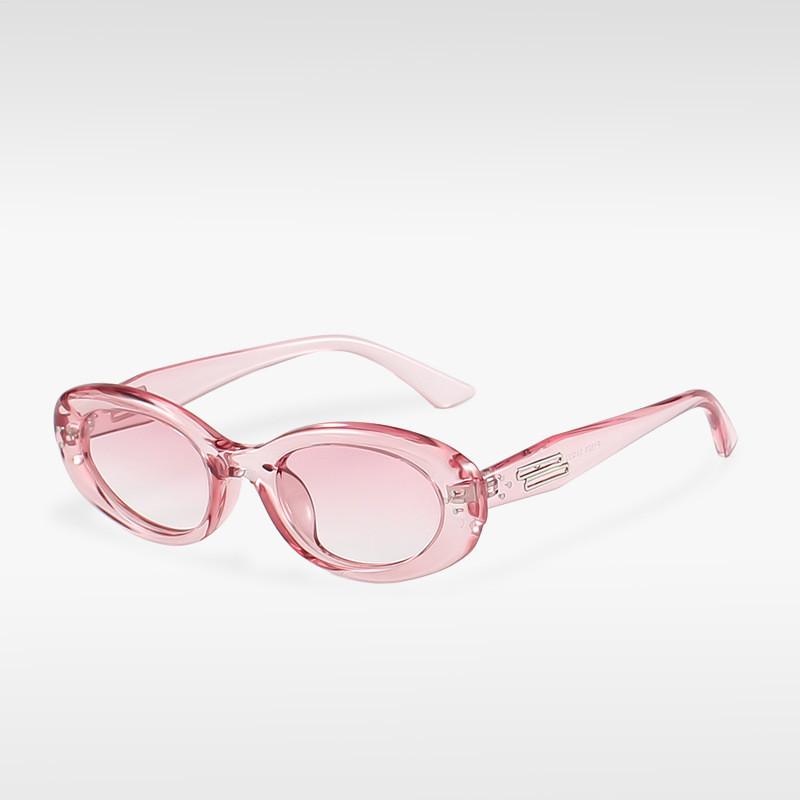 P1323 Fashion Small Frame Polarized Sunglasses Oval Frame Simple Street Sunglasses StyleF