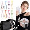 Anti-lost Beaded Phone Lanyard Skin-Textured Matte Mobile Chain Lanyard For Women Girls