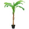 Vidaxl Artificial Banana Tree With Pot, 180 Cm, Green