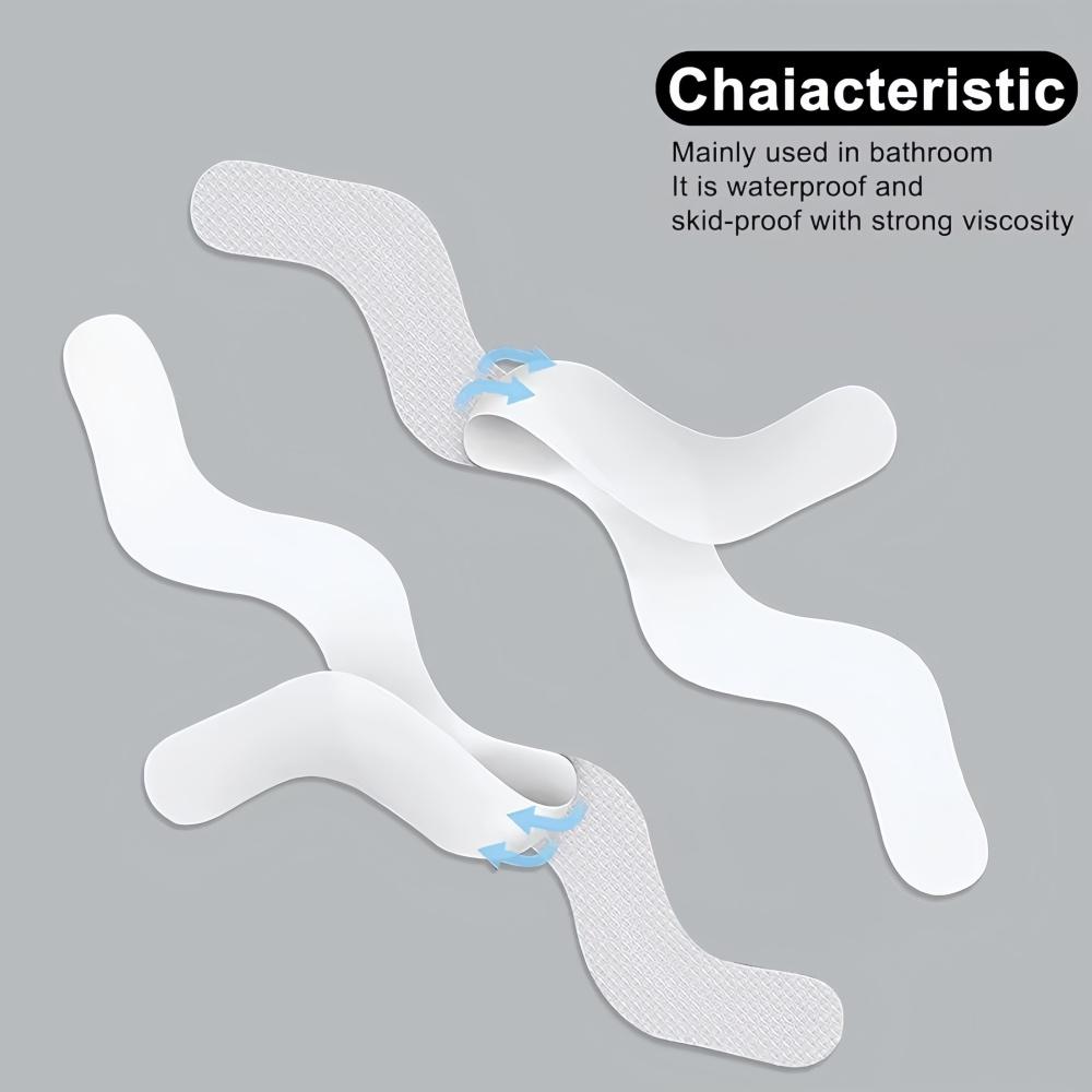 6pcs/12pcs/24pcs 20cm Anti Slip Shower Stickers Non Slip Bathtub Stickers Bathtub Strips Adhesive Decals Bath Tub Shower Stairs