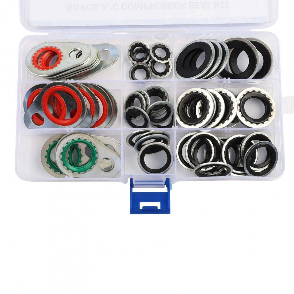 Complete AC System Gasket Seal Kit 60 Pieces for Effective Repair Solutions