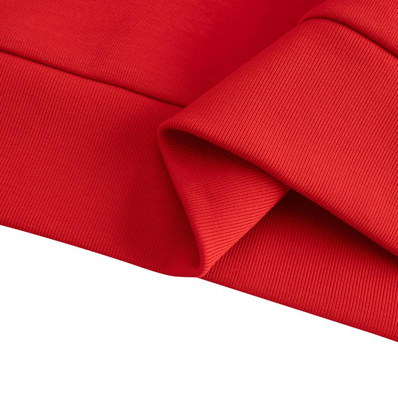 Anta Good Things Happen Series Letter Print Loose Warm Hoodie Men Hoodies Deep-Red 152518725S-3