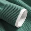 Men's 2022 Pure Wool Knitted Crew Neck Sweater - Long Sleeve, Loose Fit, Mature Casual Jumper
