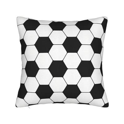 Soccer Football Print Pillow Cover Comfy Cushion Cover Funny Pillow Case For Chair Sofa Home Decor