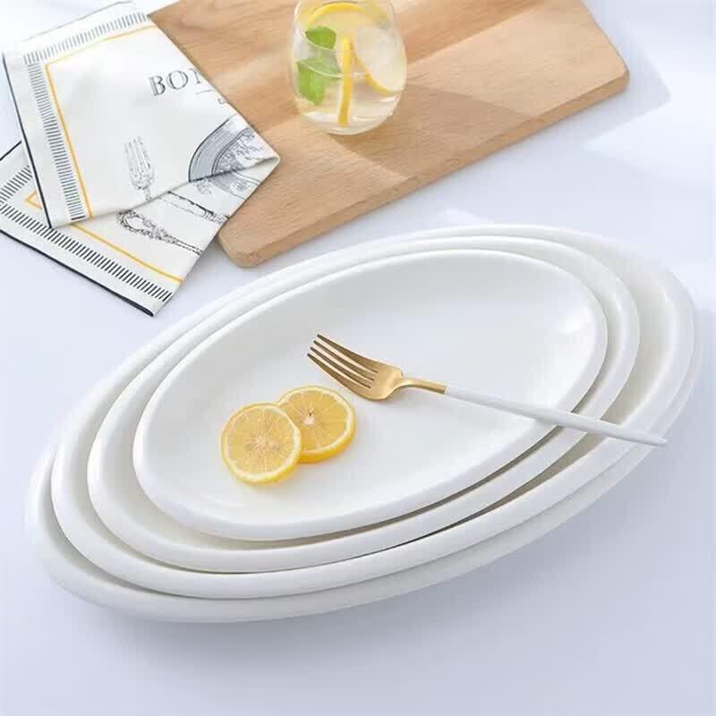Shanyufu Ceramic Oval Fish Plate