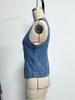 2025 Summer European & American Sleeveless Slimming Denim Women's Vest