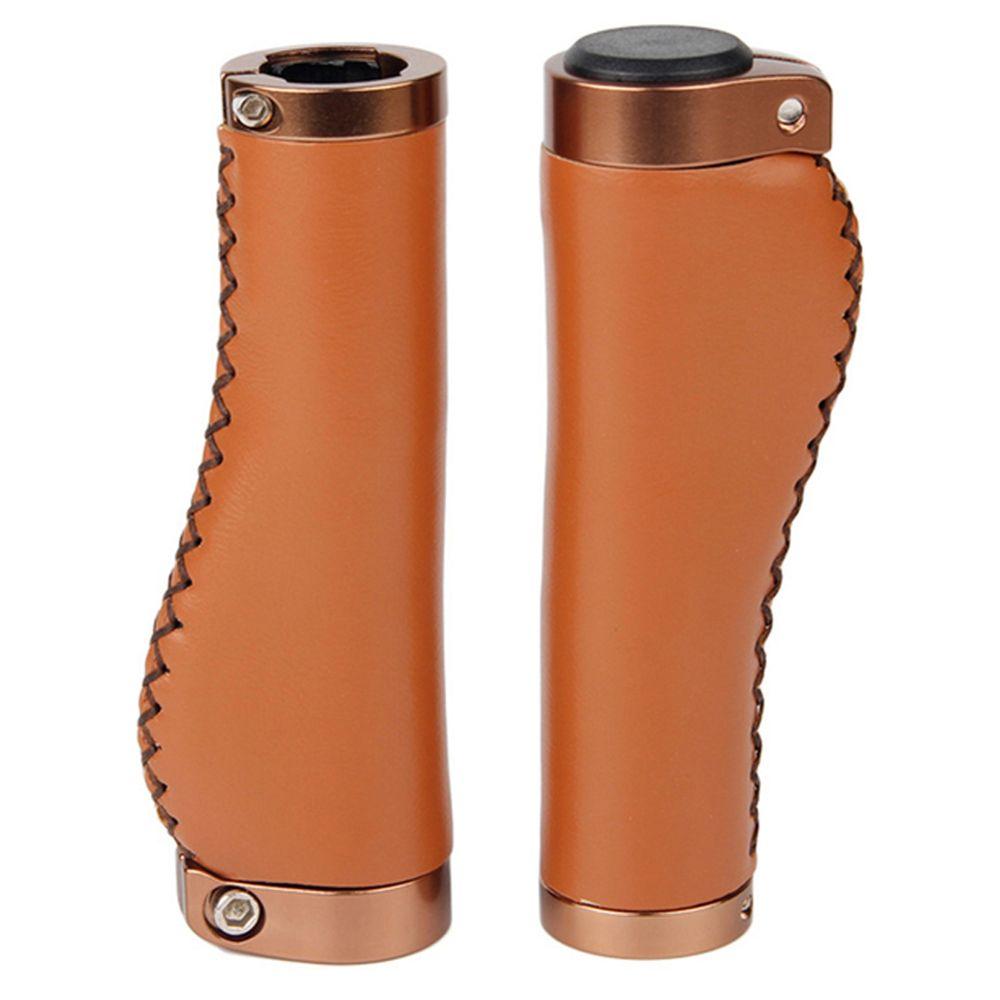 Cover Lock Bar End Bike Retro Grips Bike Grip Cover Bike Cowhide Grips Bicycle Handle Grips