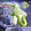 Electric Space Soap Bubble Gun Automatic Bubble Machine Maker Lights Astronaut Outdoor Games Park Toys For Kids Children's Gift