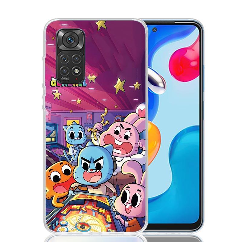 

The Amazing World Gumball Phone Case For Xiaomi Redmi Note 13 14 15 Pro Plus 12S 12 14S 11S 11E 10 10S 11 11T 5G 4G Cover Coque Redmi Note 15 4G