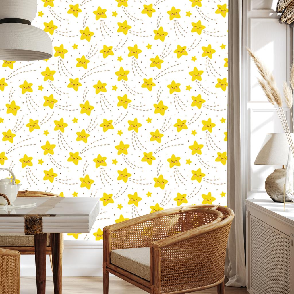 Joyful Stars Wallpaper for Living Room and Bedroom 50x1000