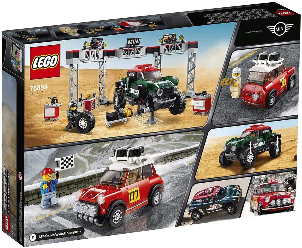 LEGO 1967 Mini Cooper S Rally and 2018 Mini John Cooper Works Buggy 75894 Block Toy Boys Car