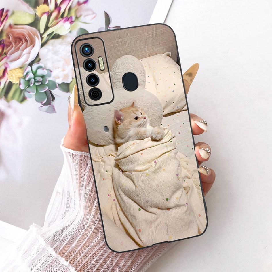 Stoßfeste Hülle für Tecno Camon 17 Pro 17P Hülle CG7 CG7n CG8 CG8h Niedliche Cartoon Weiche Schale für Tecno Camon 17 CG6 CG6j Rückseite