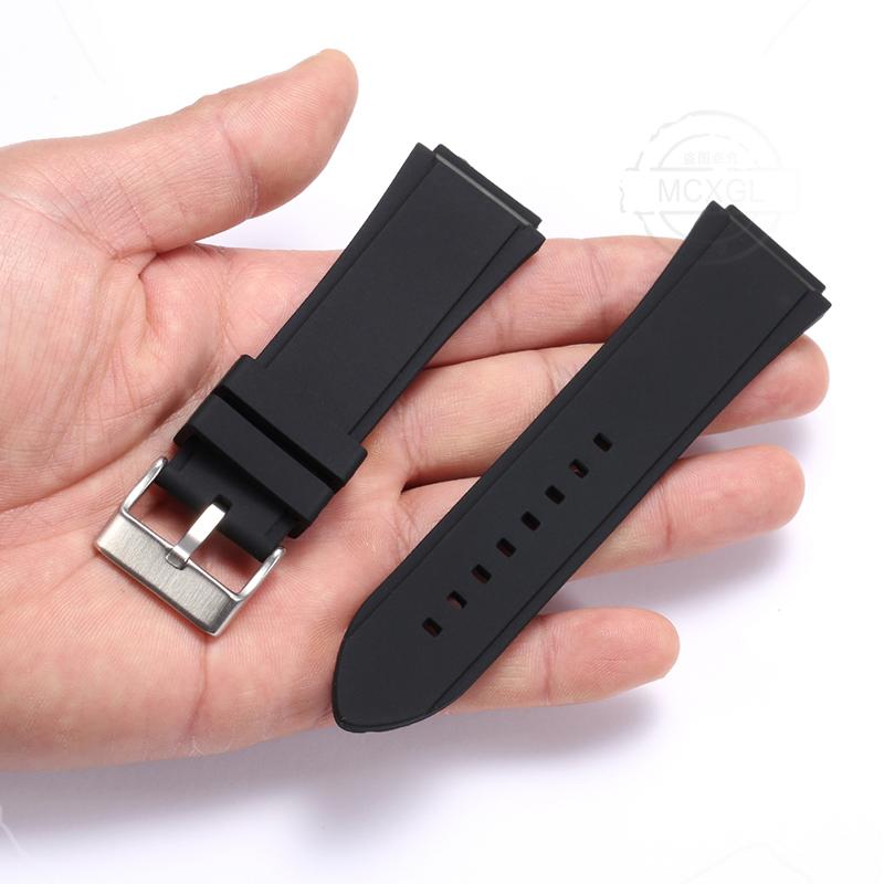 Silicone Watch Band Suitable For GUESS W0247G3 W0040G3 W0040G7 Men's Sports Waterproof Rubber Strap Bracelet Watch Accessories