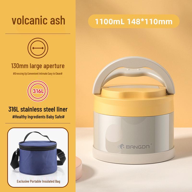 Doppelschichtige isolierte Edelstahl-Lunchbox für Kinder und Erwachsene