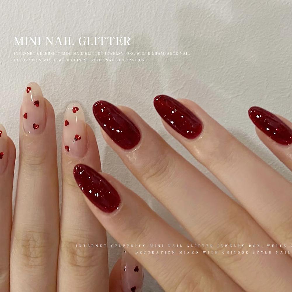 Irisierende Stern Pailletten für Nagelkunst - DIY Mini Fünfzackige Sterne