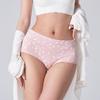 Sous-vêtement pour adolescente grande taille, coton pur antibactérien, taille haute, gainant le ventre, sans coutures, imprimé