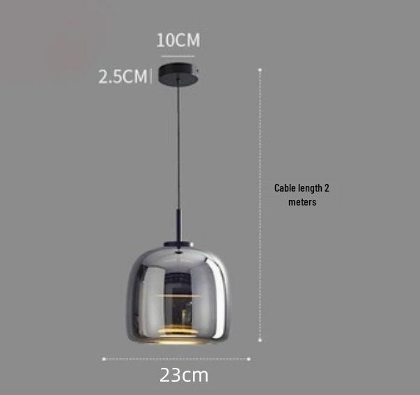 Nordic Modern Minimalist Creative Glass Chandelier for Bar, Restaurant, and Living Room Art.