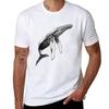 Humpback whale in dots TShirt Sporty Breathable Short Sleeve TShirt