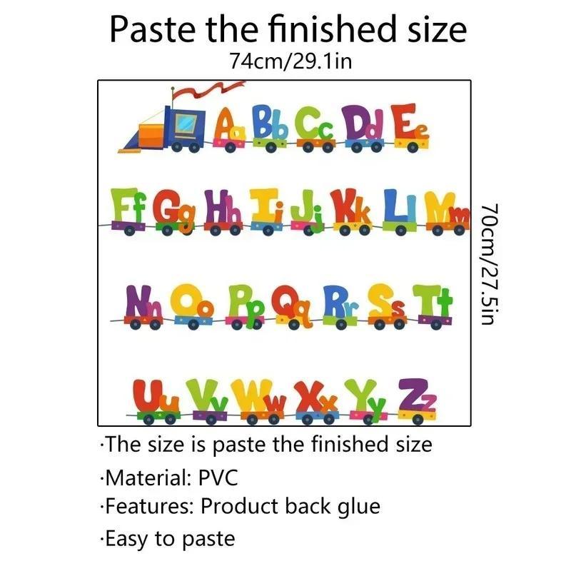 Cartoon Home Decor Wall Sticker 26 Letters Alphabet Wall Stickers Kids Rooms Children Sticker Room Decor Household Accessories
