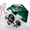 Printed New York Jets logo Folding Umbrella,Outdoor,Leisure,And Travel Umbrella,Durable Umbrella Fabric,Birthday And Holiday Gift