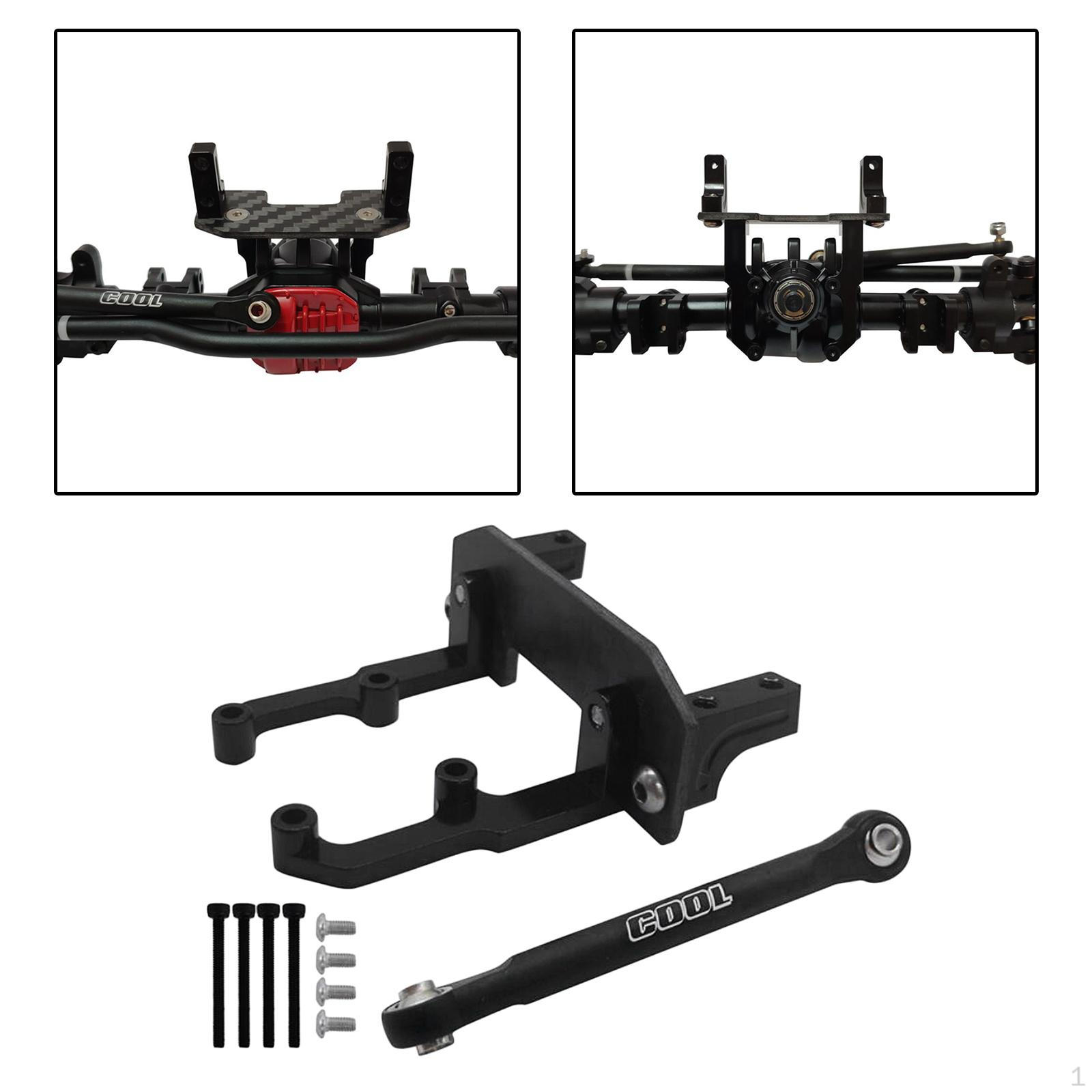 

Axle Servo Stand Mount w/ Steering Rod Set Upgrade Axial SCX10 II 90046 RC Crawler Replacement чорний