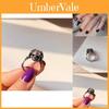 Einzigartiges Vintage-Design Totenkopfring für Damen Stilvoller Verstellbarer Kupferschmuck
